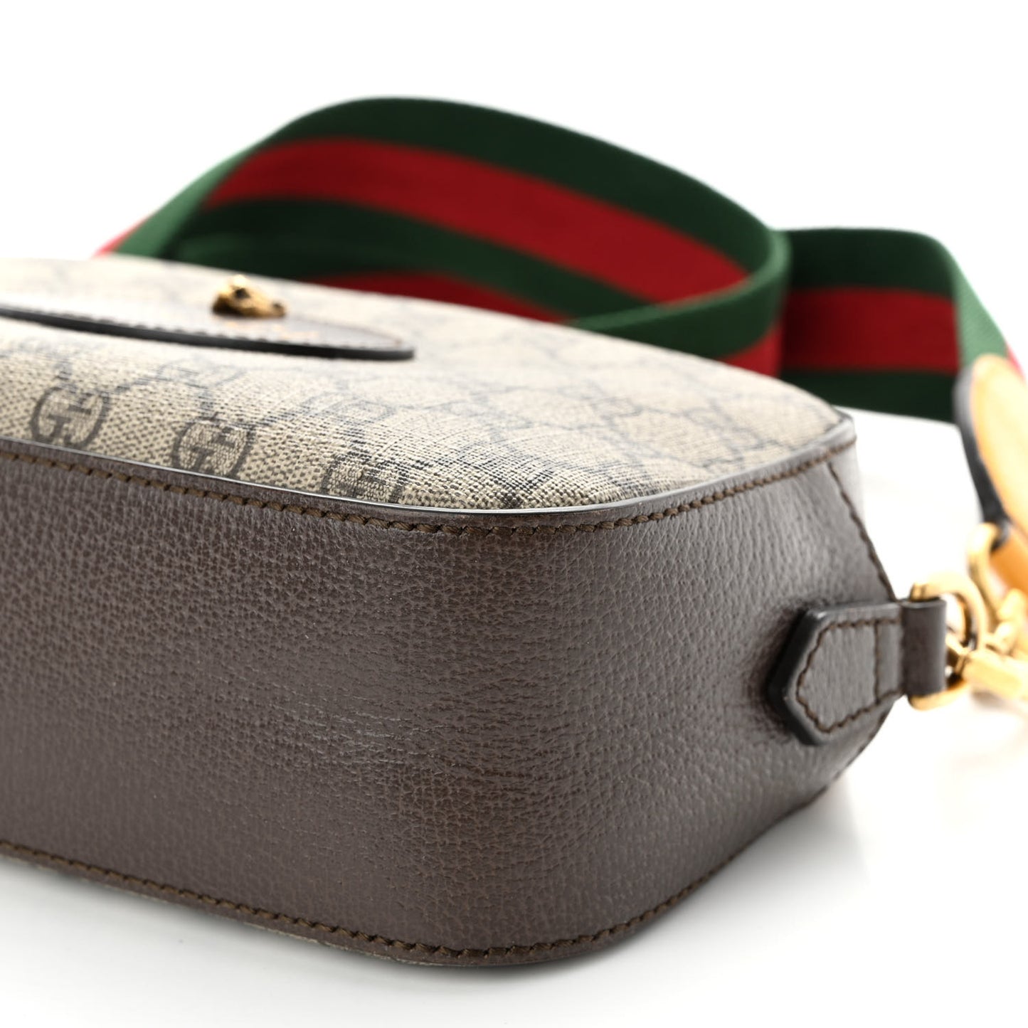 GG Supreme Monogram Web Neo Vintage Shoulder Bag Beige New Acero Crop