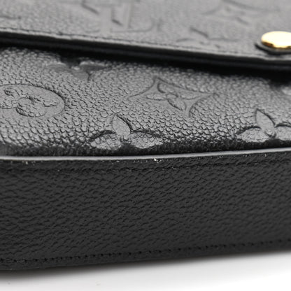 Louis Vuitton Empreinte Pochette Felicie Chain Wallet Black 13 of 14