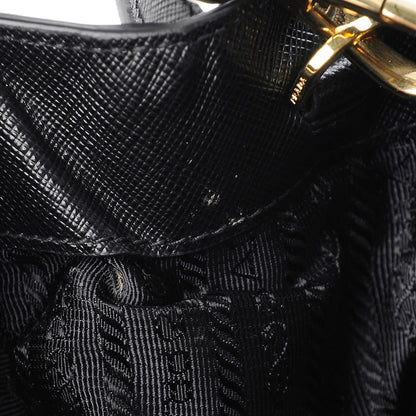 Prada Saffiano Mini Galleria Double Zip Tote Black 11 of 11