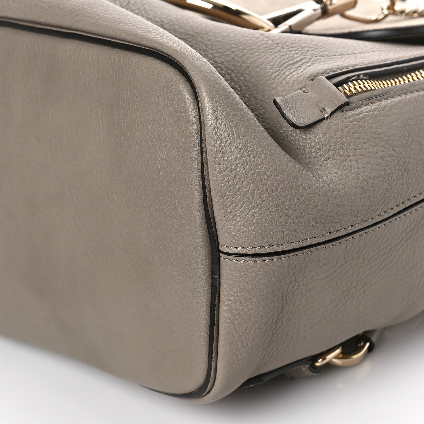 Suede Calfskin Medium Faye Backpack Motty Grey
