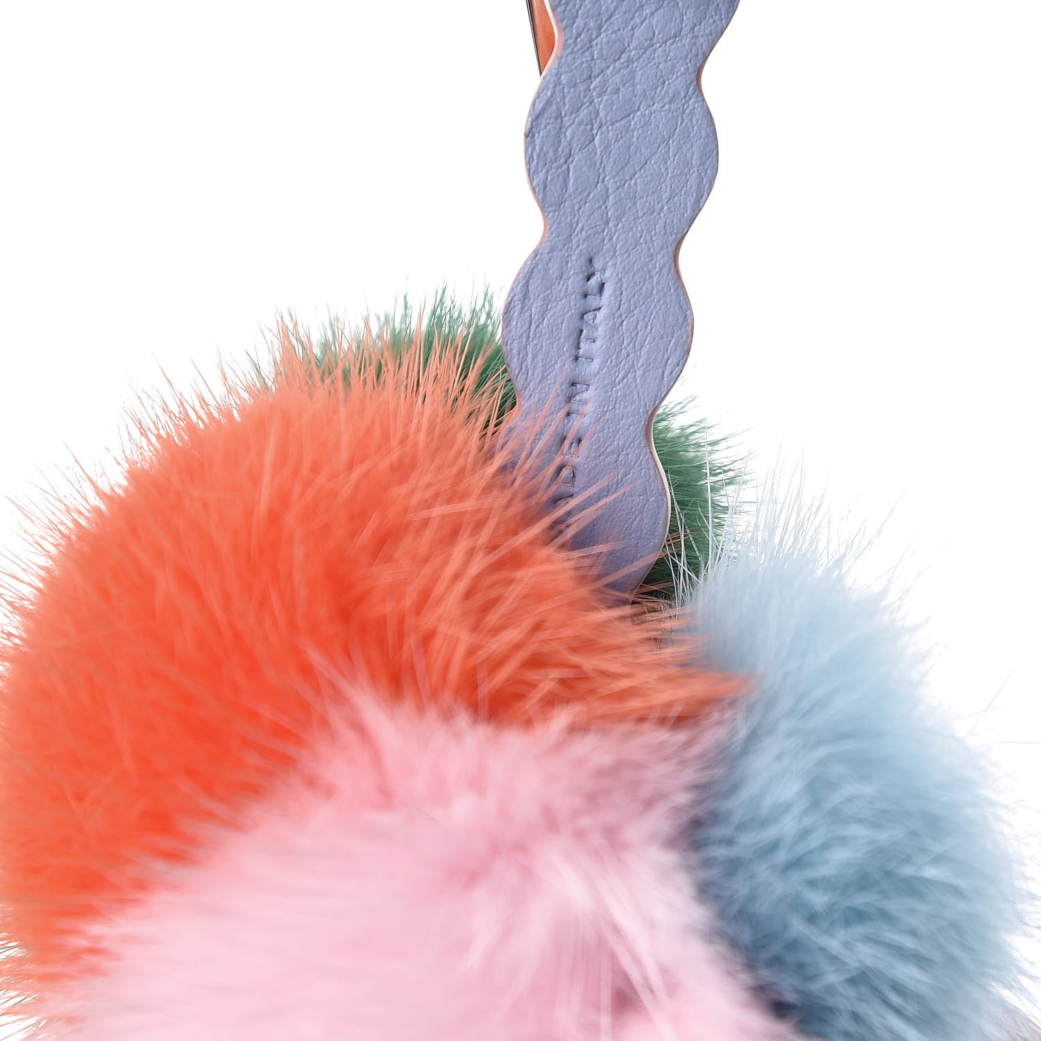 Fendi Mink Fur Calfskin Fun Fair Bag Charm Multicolor 3 of 3