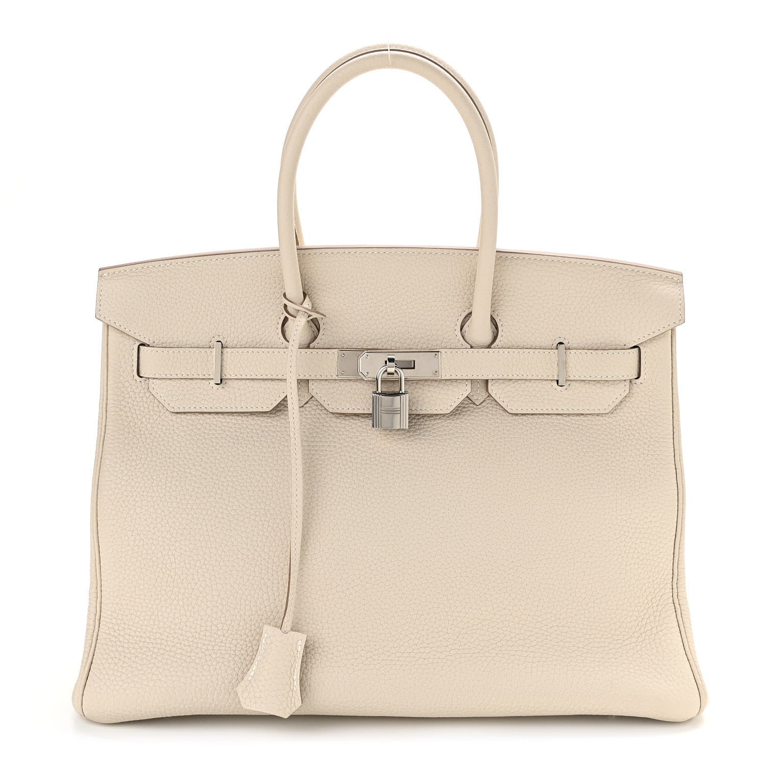 Hermes Taurillon Clemence Birkin 35 Craie 1 of 10