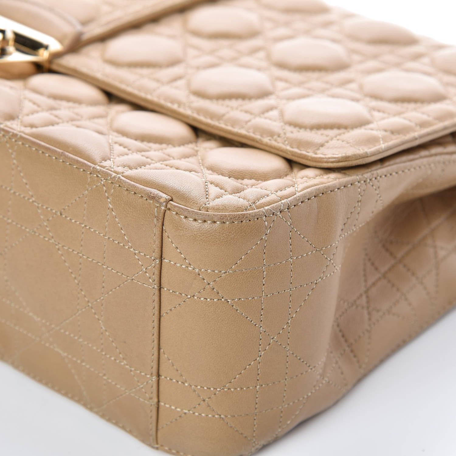 Christian Dior Lambskin Cannage Large Miss Dior Flap Beige 11 of 13