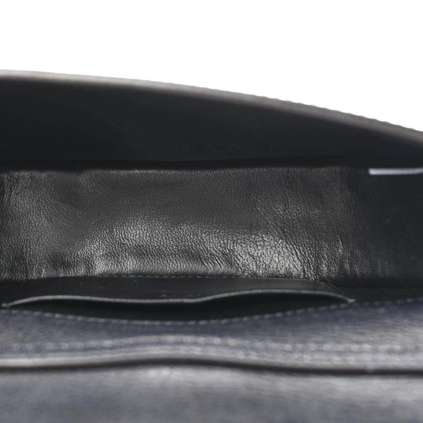 Calfskin Small Nile Bracelet Minaudiere Bag Black
