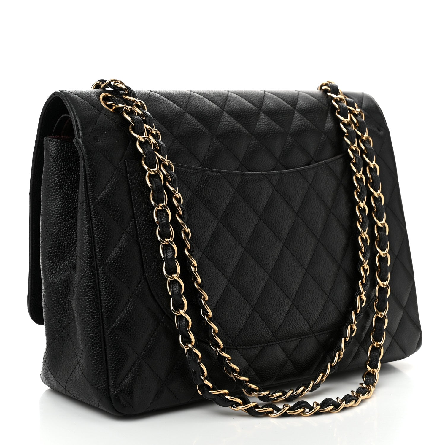 Chanel Caviar Quilted Maxi Double Flap Black 3 of 11