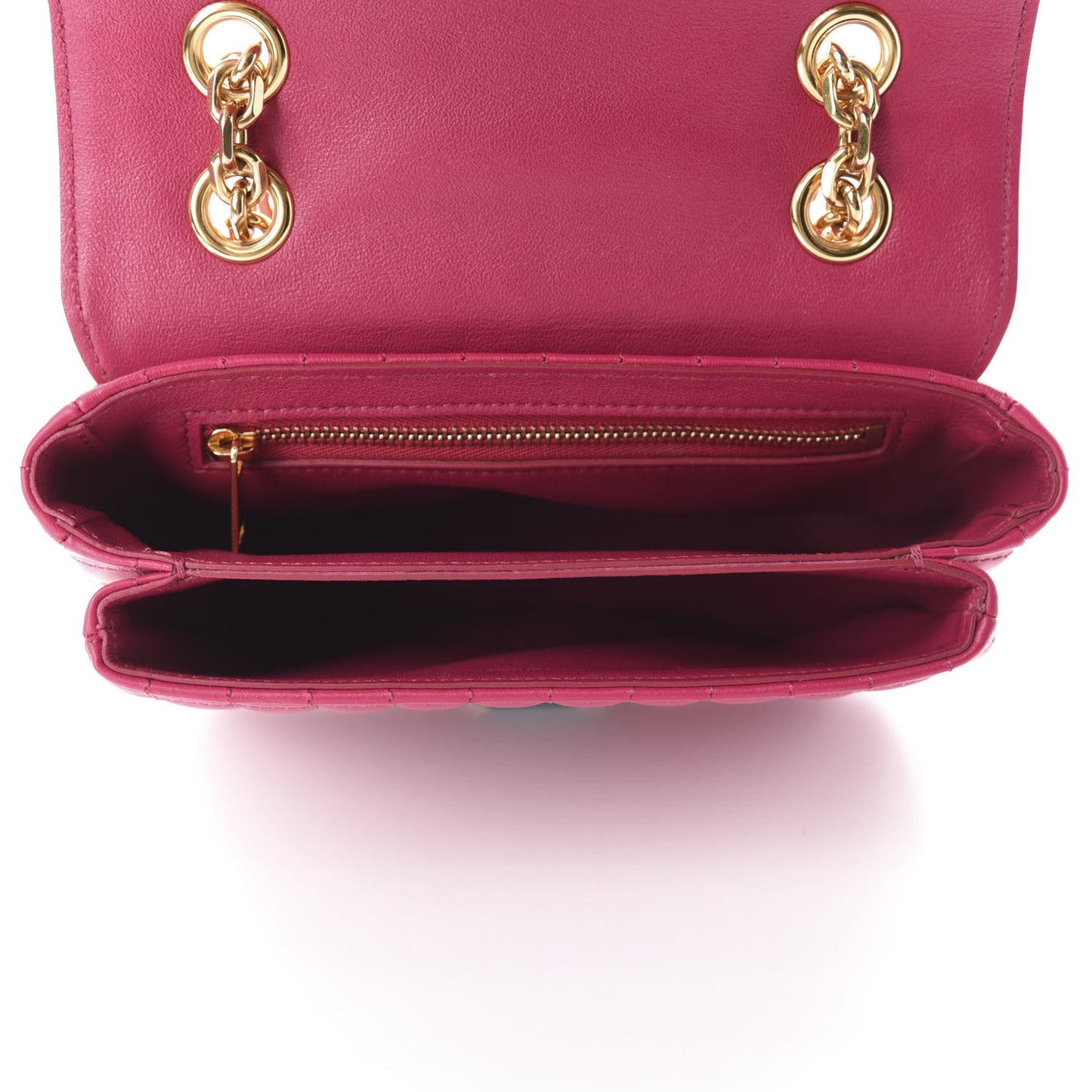 Calfskin Quilted Medium C Bag Pink