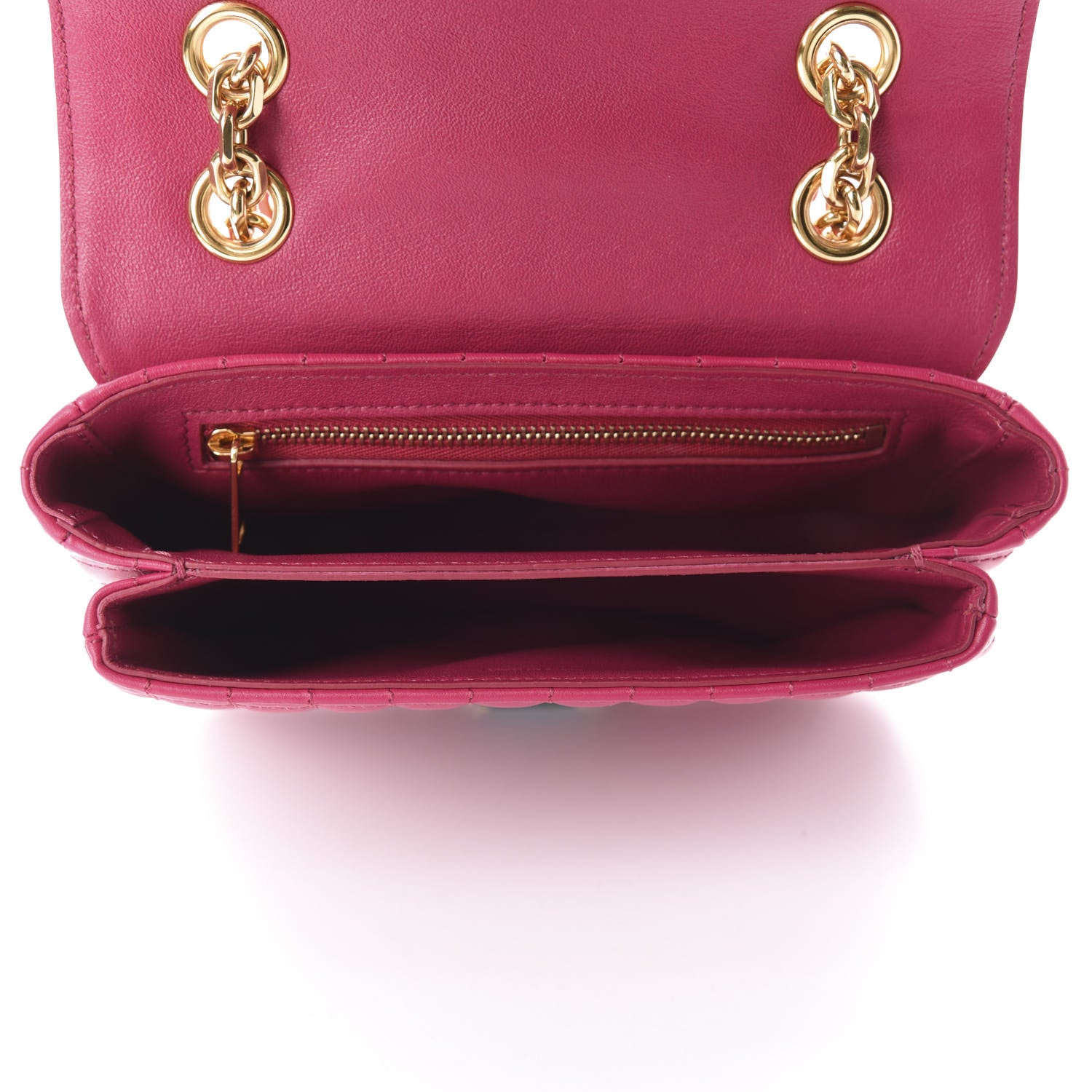 Celine Calfskin Quilted Medium C Bag Pink 5 of 11