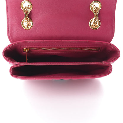 Celine Calfskin Quilted Medium C Bag Pink 5 of 11
