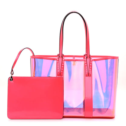 Christian Louboutin PVC Spikes East West Cabata Tote Pink 3 of 11