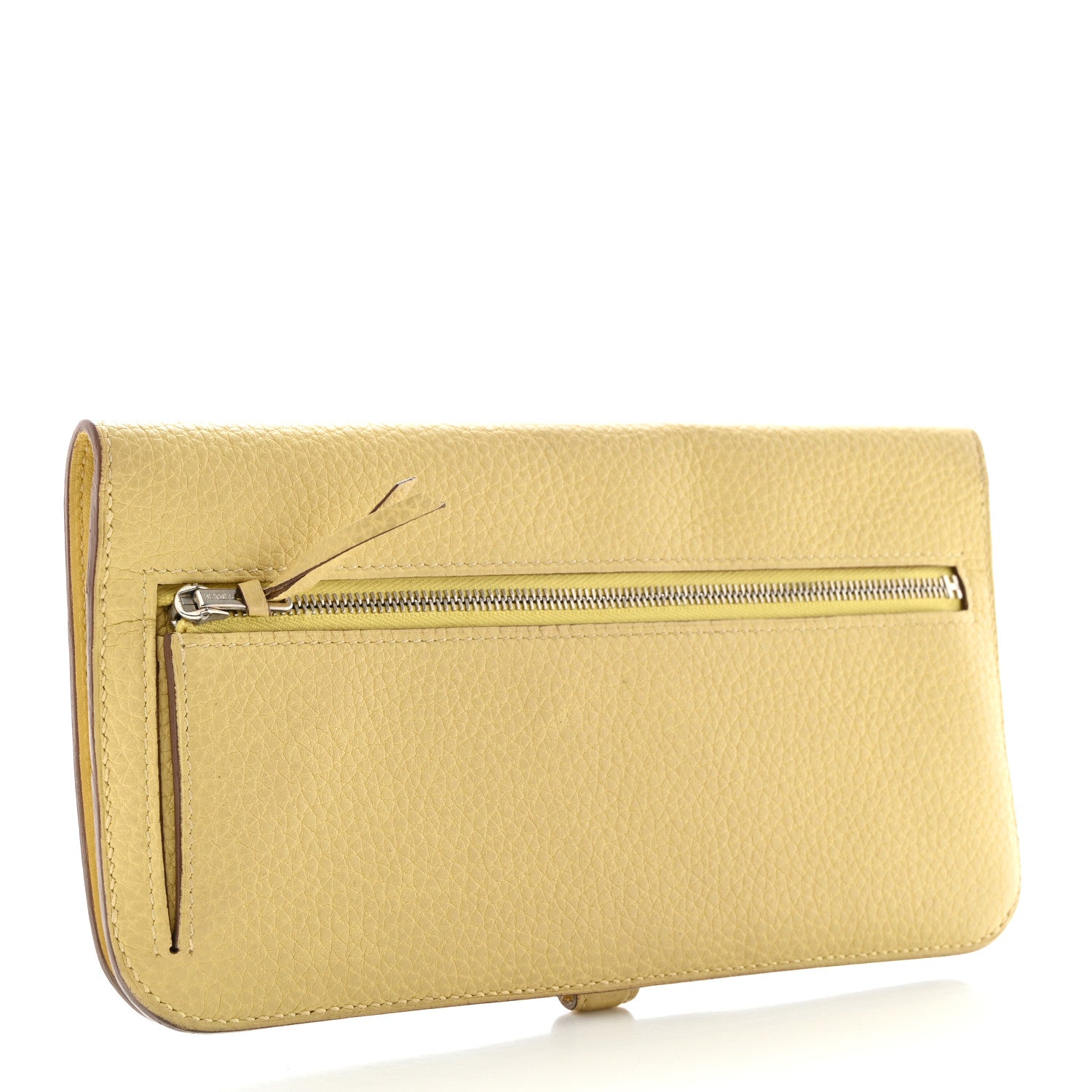 Hermes Togo Dogon Recto Verso Wallet Jaune Poussin 3 of 9