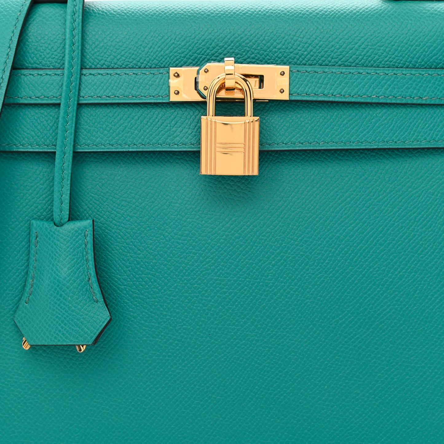 Epsom Kelly Sellier 25 Bleu Paon