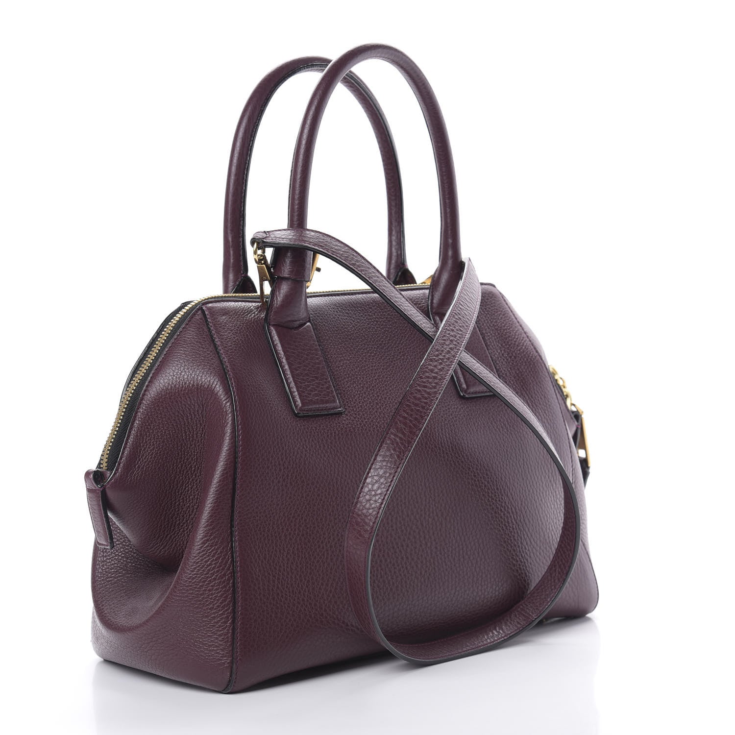 Marc Jacobs Textured Calfskin Medium Incognito Satchel Burgundy 3 of 12