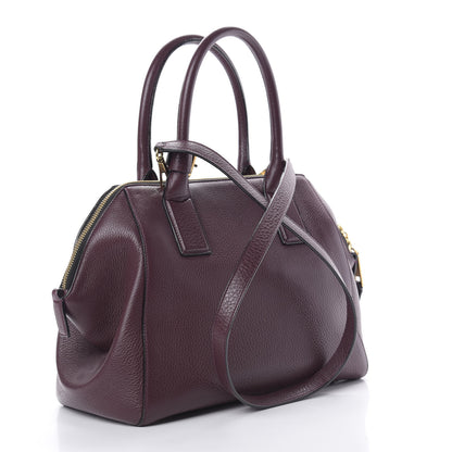 Marc Jacobs Textured Calfskin Medium Incognito Satchel Burgundy 3 of 12
