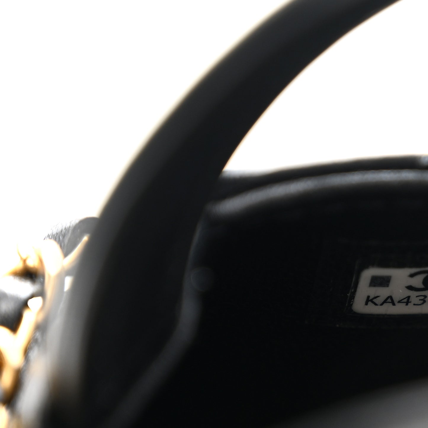 Shiny Lambskin Quilted Mini Kelly Bag Charm Black