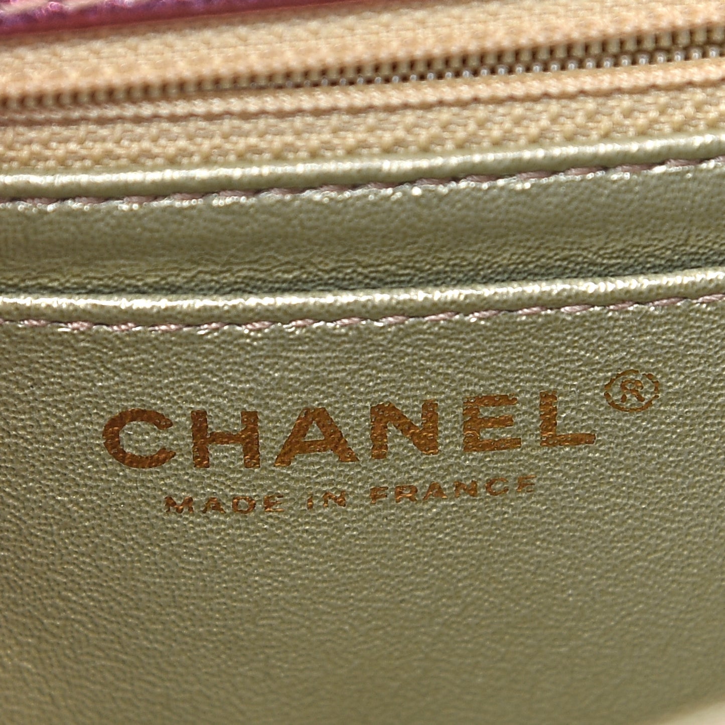 Metallic Goatskin Quilted Mini 2.55 Reissue Flap Multicolor