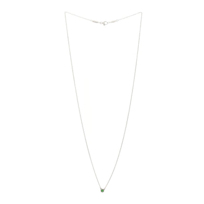 Tiffany Sterling Silver Tsavorite Garnet Elsa Peretti Color by the Yard Pendant Necklace 3 of 5