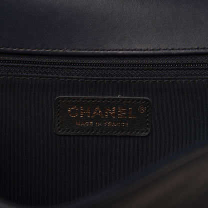 Chanel Lambskin Quilted New Medium Boy Flap Navy Blue 8 of 17