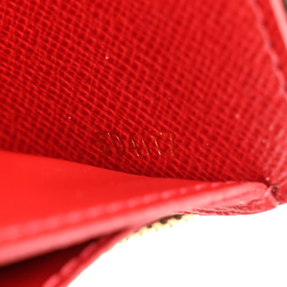 Louis Vuitton Damier Ebene Clemence Wallet Cherry 7 of 7