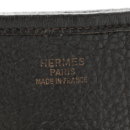 Hermes Taurillon Clemence Evelyne GM Chocolate 6 of 15