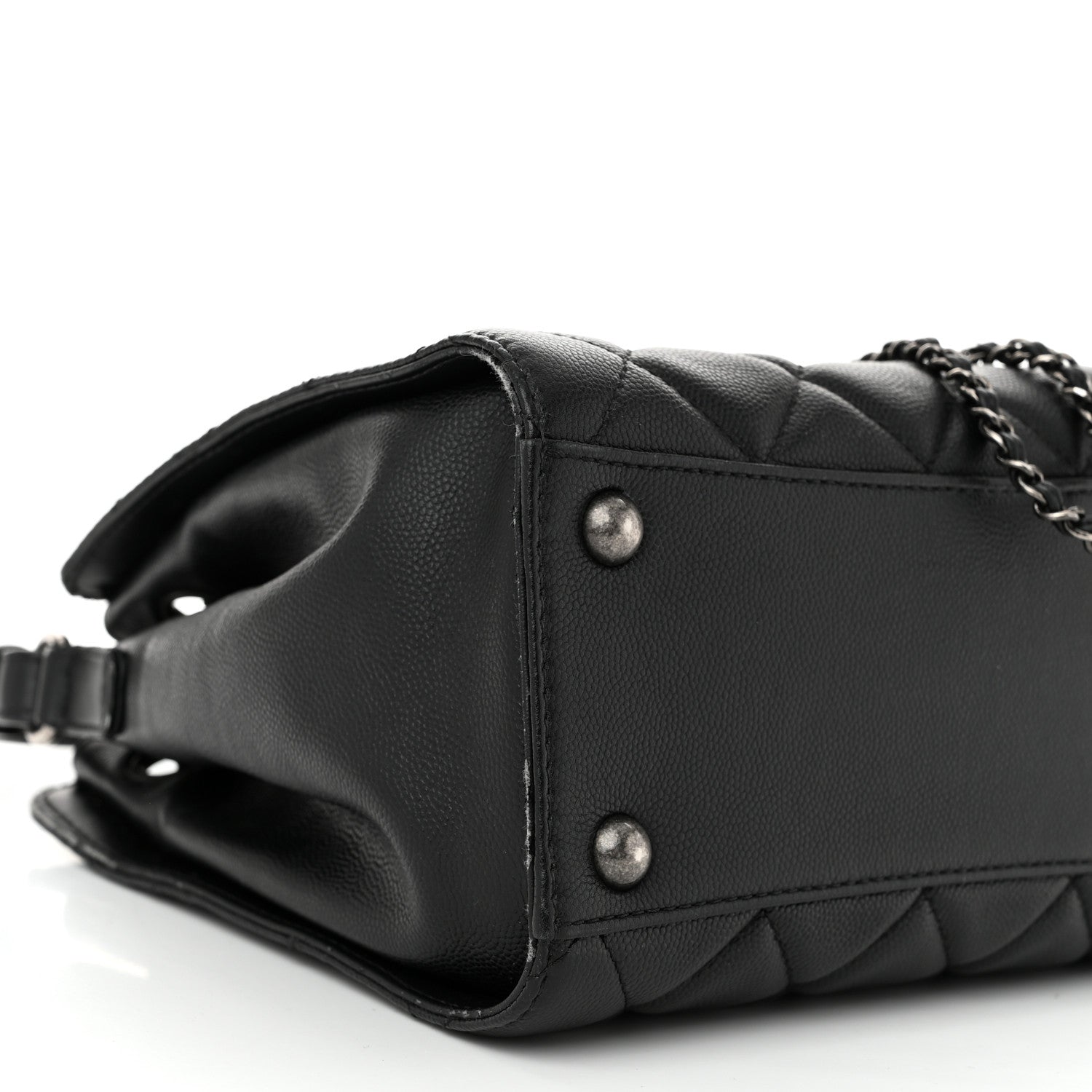 Chanel Caviar Quilted Small CC Bucket Bag Black 9 of 14
