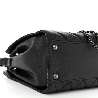Chanel Caviar Quilted Small CC Bucket Bag Black 9 of 14