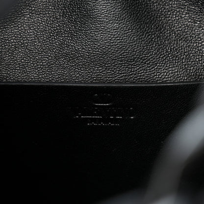 Valentino Garavani Grainy Calfskin Monochrome Small Vlogo Moon Hobo Bag Black 6 of 9