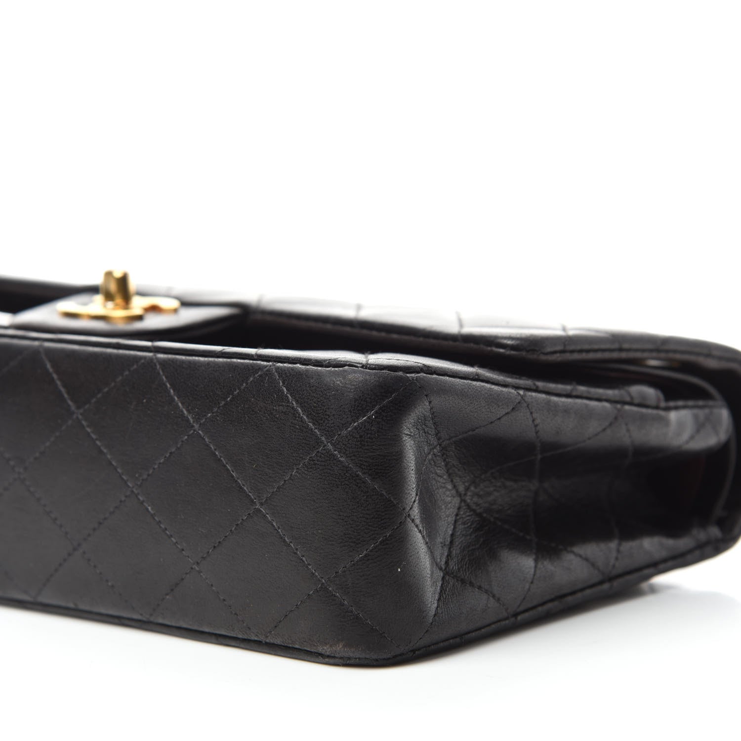 Chanel Lambskin Quilted Medium Double Flap Black 8 of 15