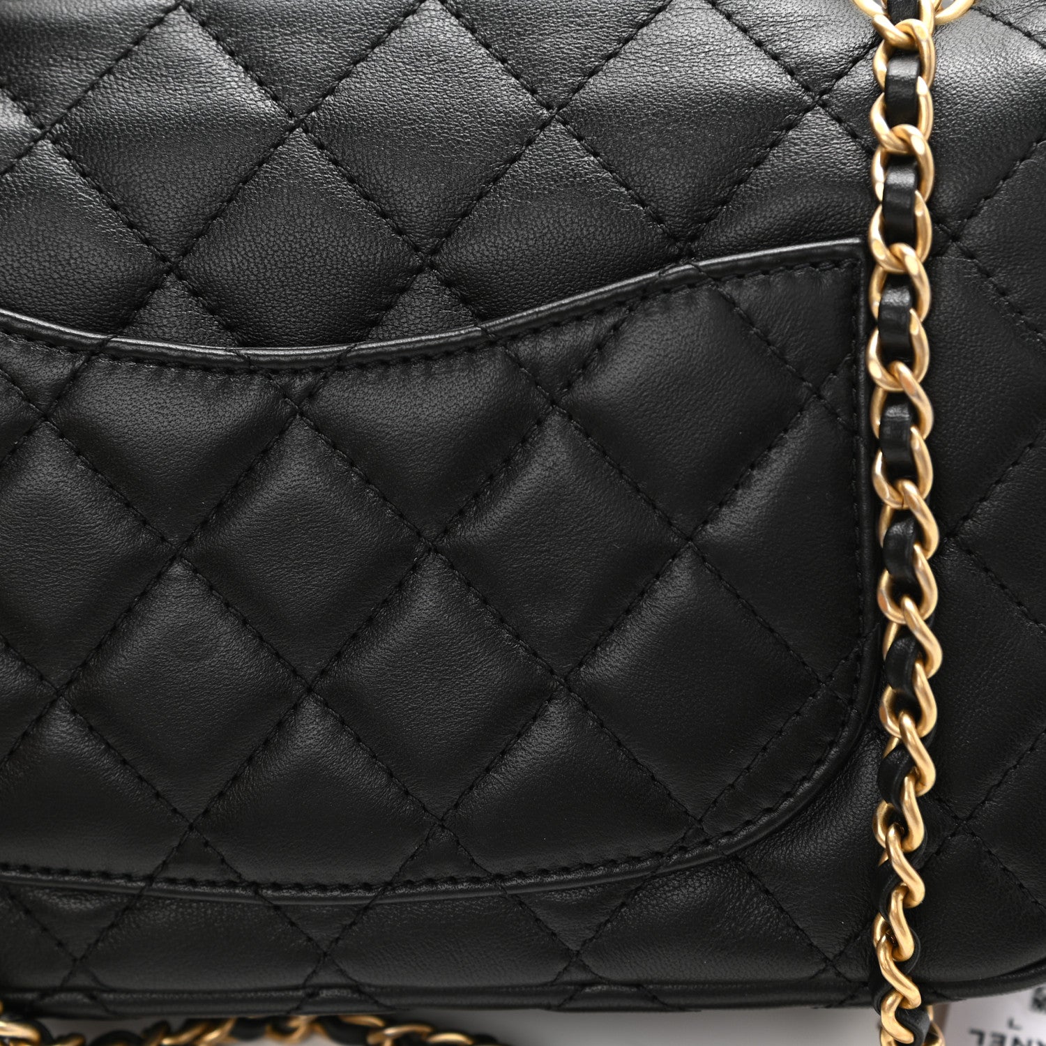 Chanel Lambskin Quilted Mini Rectangular Pearl Crush Flap Black 12 of 13
