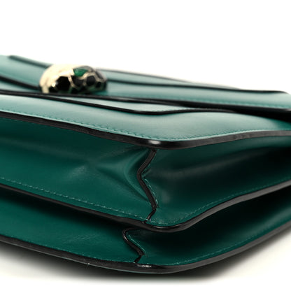 Bulgari Calfskin Serpenti Forever Shoulder Bag Emerald Green 12 of 12