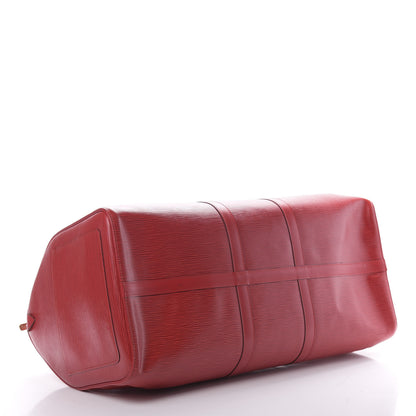 Louis Vuitton Epi Keepall 55 Castillan Red 3 of 15