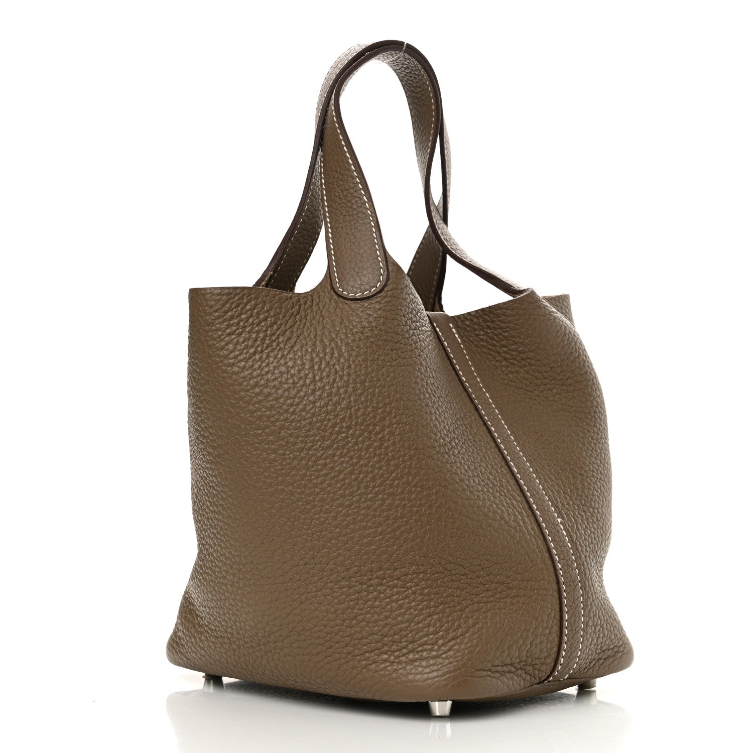 Hermes Taurillon Clemence Picotin Lock 18 PM Etoupe 3 of 12