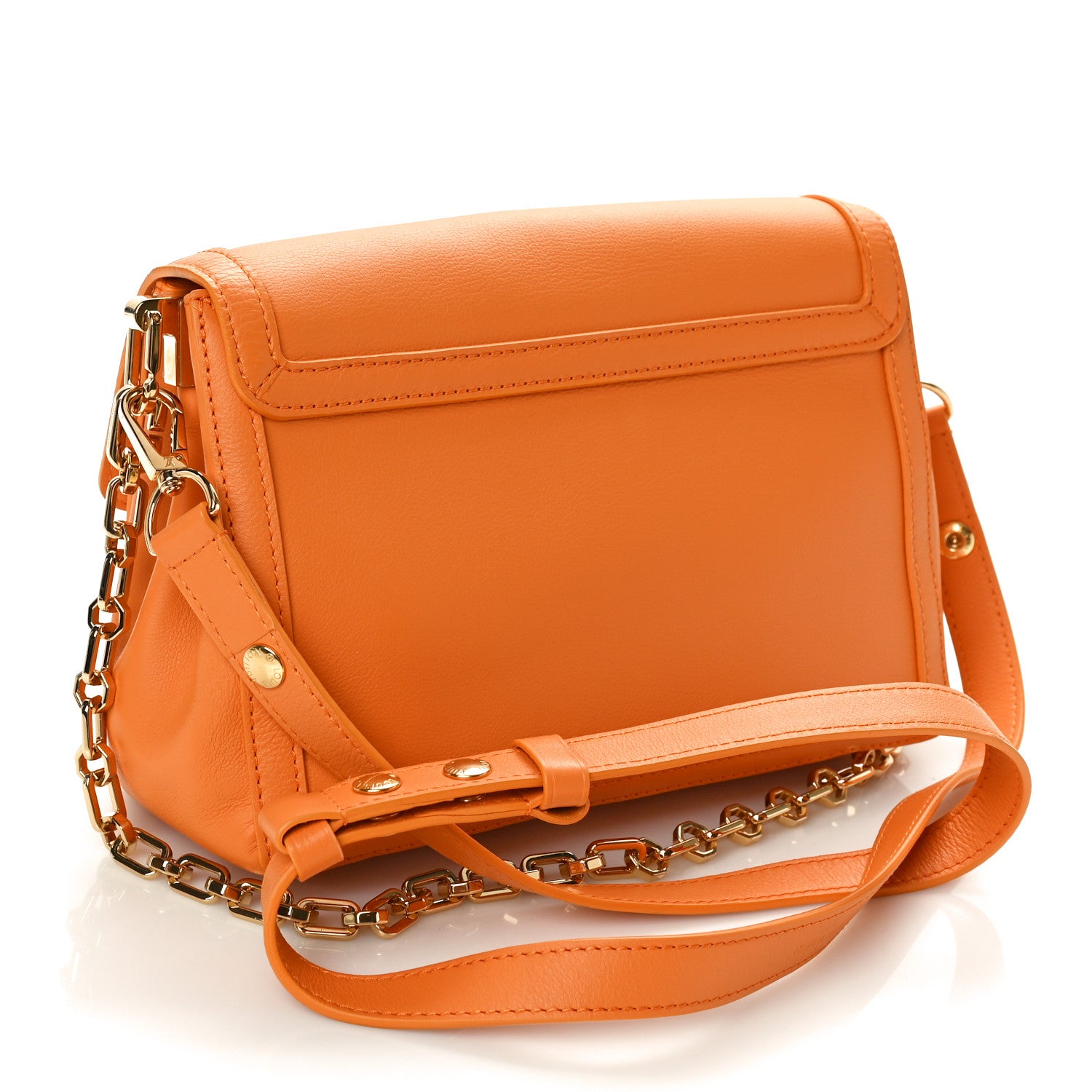 Louis Vuitton Smooth Calfskin Dauphine MM Orange 2 of 10