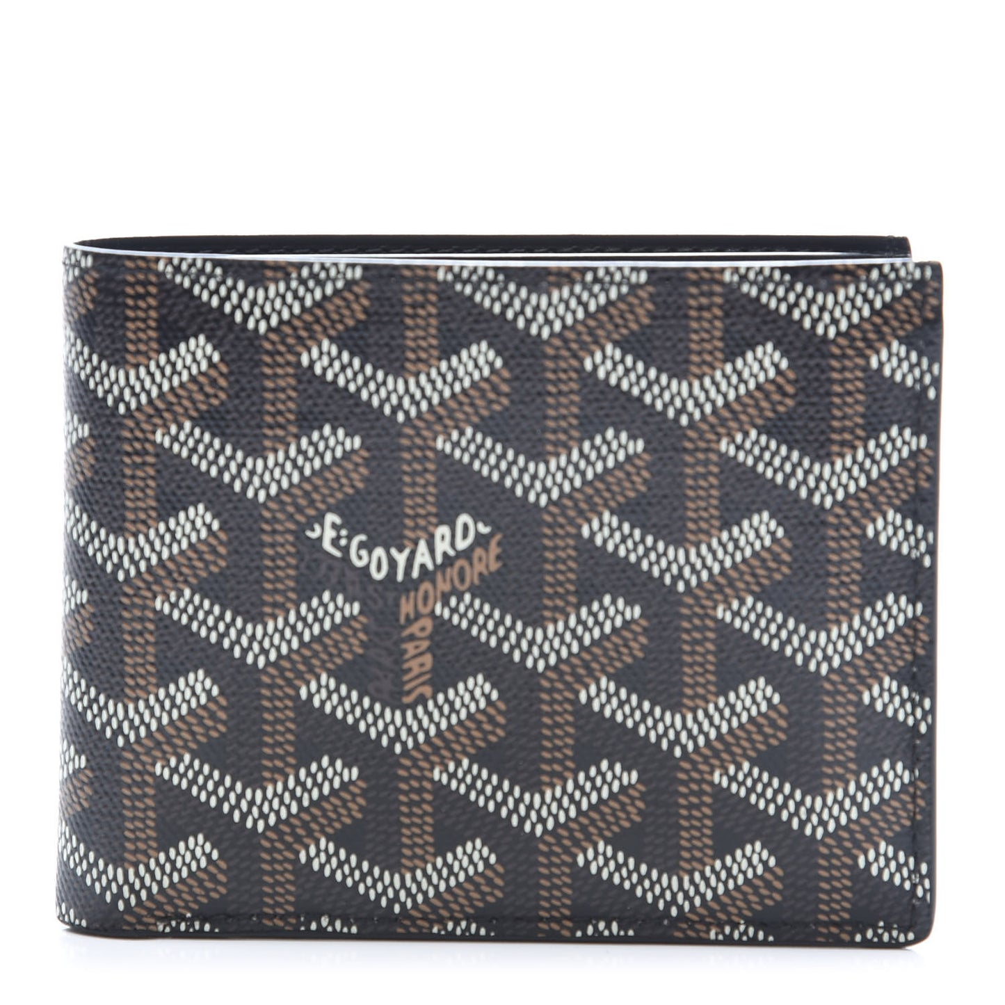 Goyardine Bi-Fold Victoire PM Wallet Black