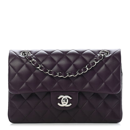 Chanel Lambskin Quilted Small Double Flap Purple 1 of 13