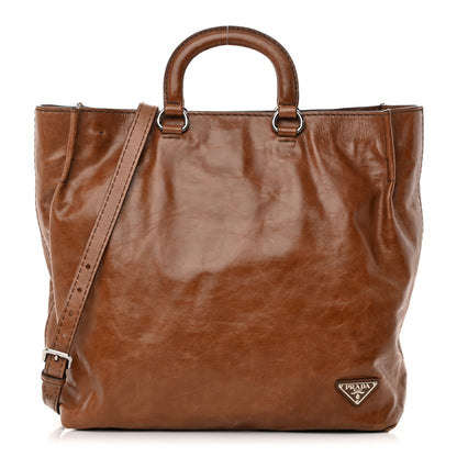 Prada Vitello Shine Tote Palissandro 1 of 16