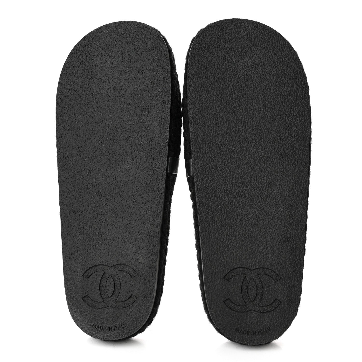 Chanel Braided Knit CC Mules 39 Black Gold 5 of 12