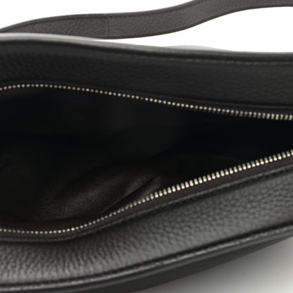 The Row Grained Calfskin Small Slouchy Banana Bag Black 5 of 8