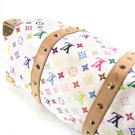 Louis Vuitton Monogram Multicolor Keepall 45 White 5 of 10