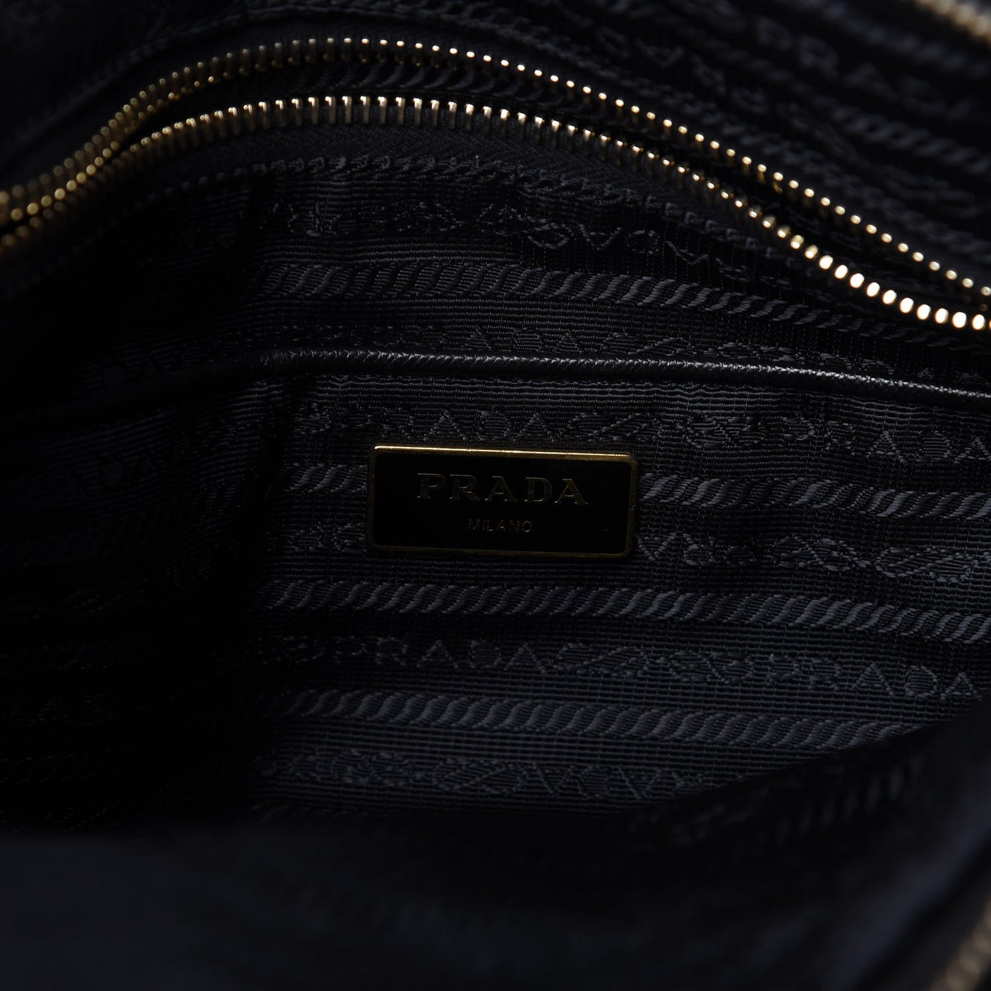 Tessuto Nylon Saffiano Tote Black