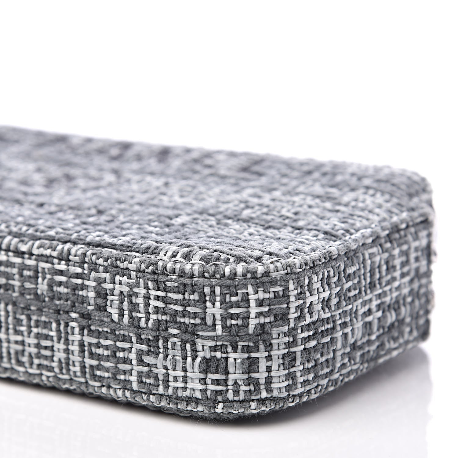 Chanel Canvas Small Deauville Clutch With Chain Charcoal 13 of 14