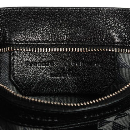 Proenza Schouler Calfskin Triangle Print Medium PS1 Satchel Black White 7 of 9