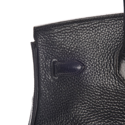 Hermes Taurillon Clemence Birkin 35 Black 9 of 42