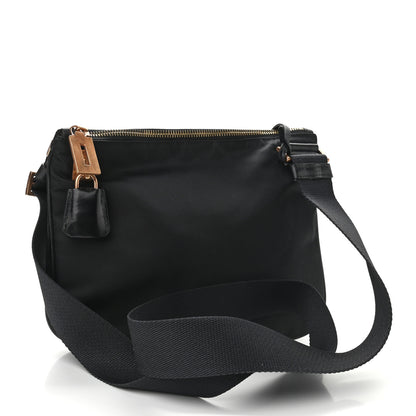 Prada Tessuto Nylon Messenger Bag Black 2 of 9