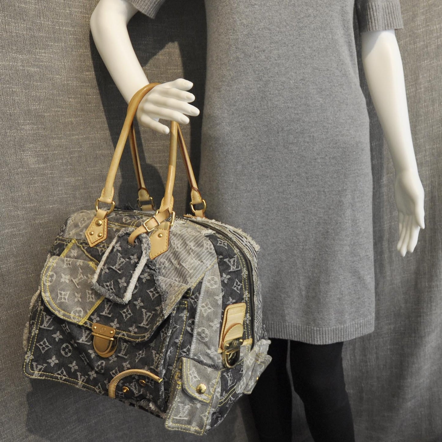 Denim Patchwork Bowly Blue