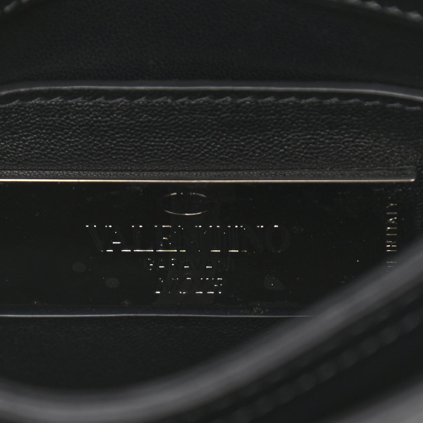 Vitello Rockstud Crossbody Bag Black
