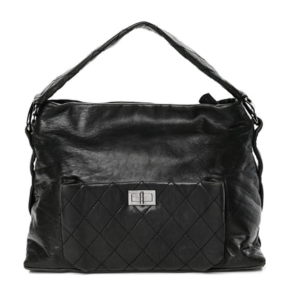 Chanel Lambskin Quilted 8 Knots Hobo Black 1 of 5