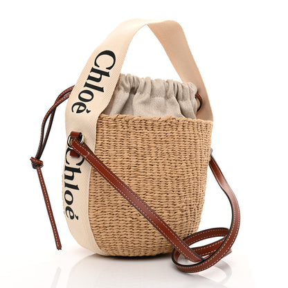 Chloe Natural Woven Fiber Small Woody Basket 3 of 11