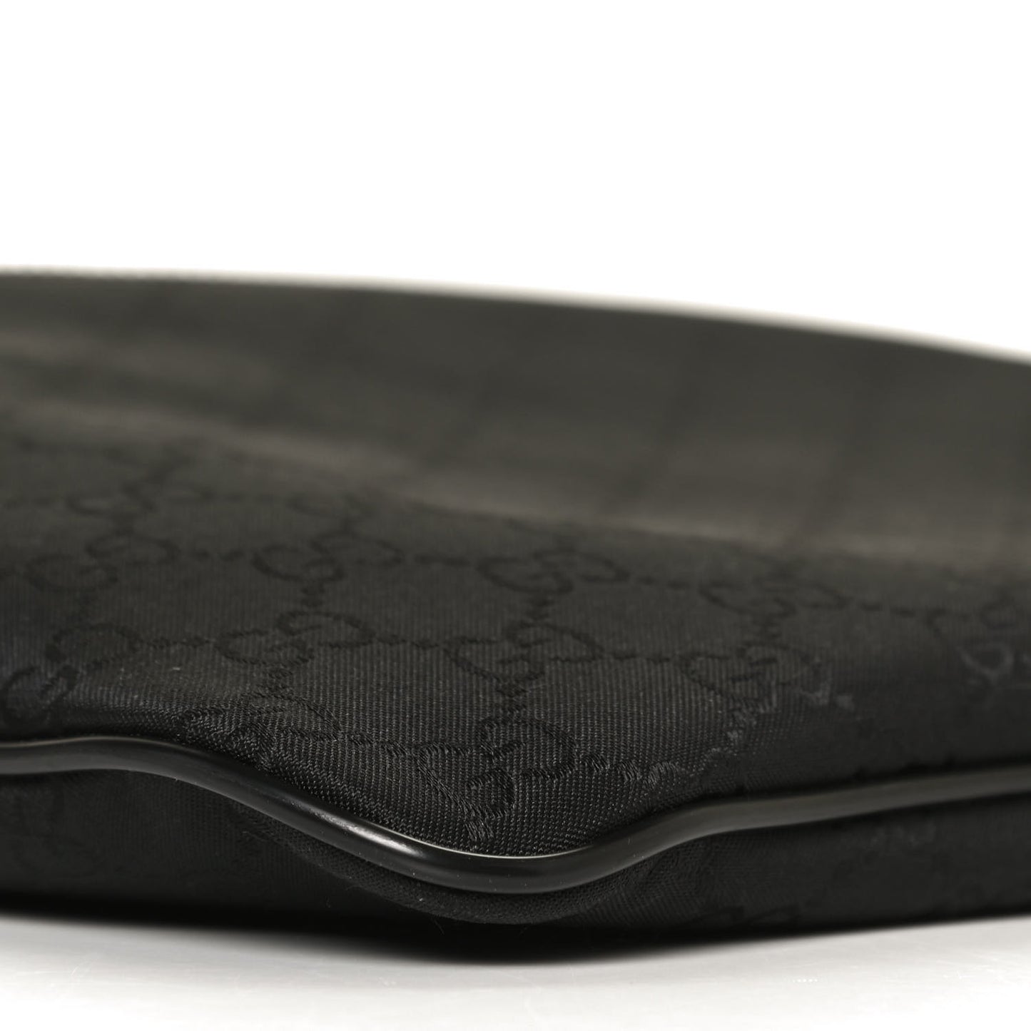 Nylon Monogram Medium Flat Messenger Bag Black