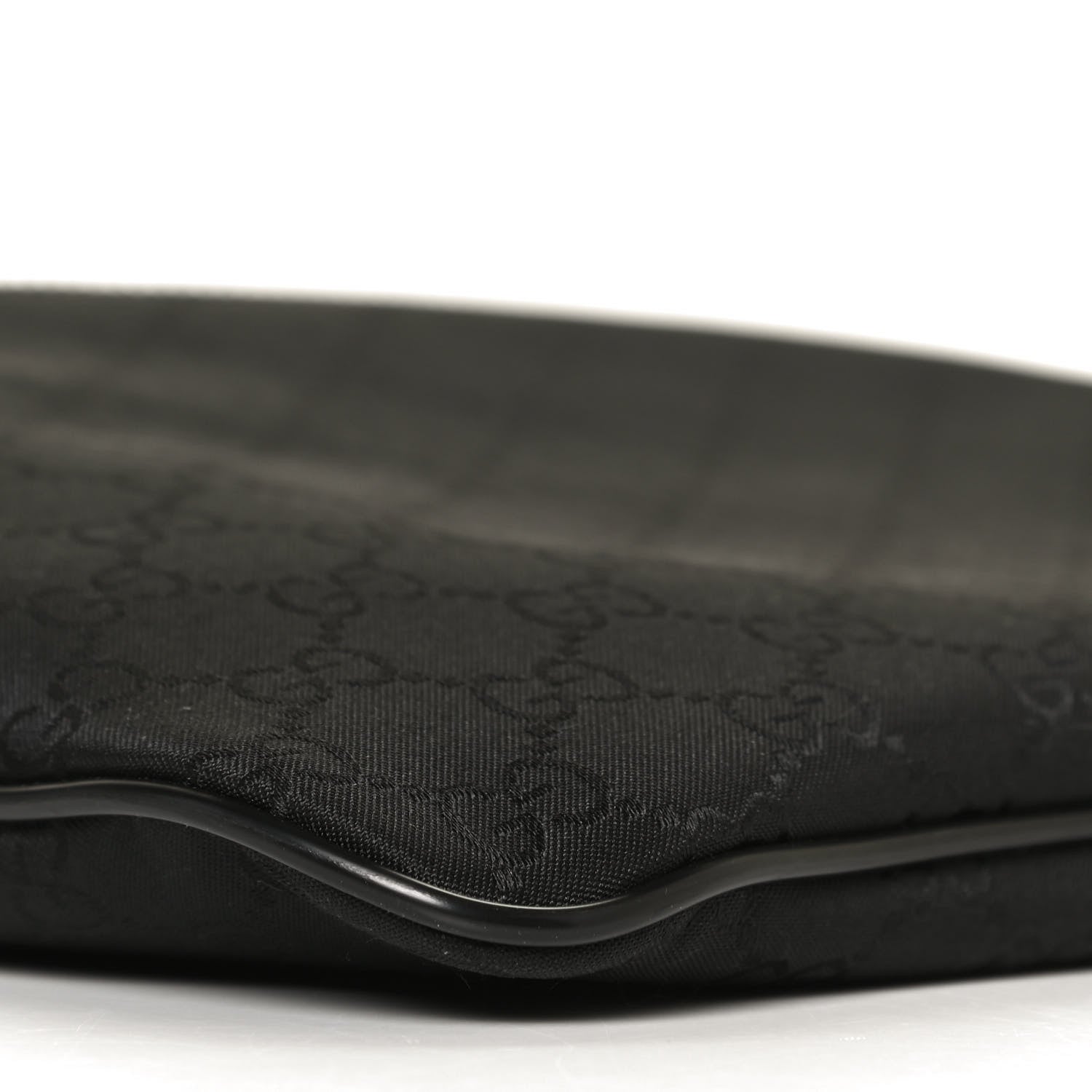 Gucci Nylon Monogram Medium Flat Messenger Bag Black 10 of 11