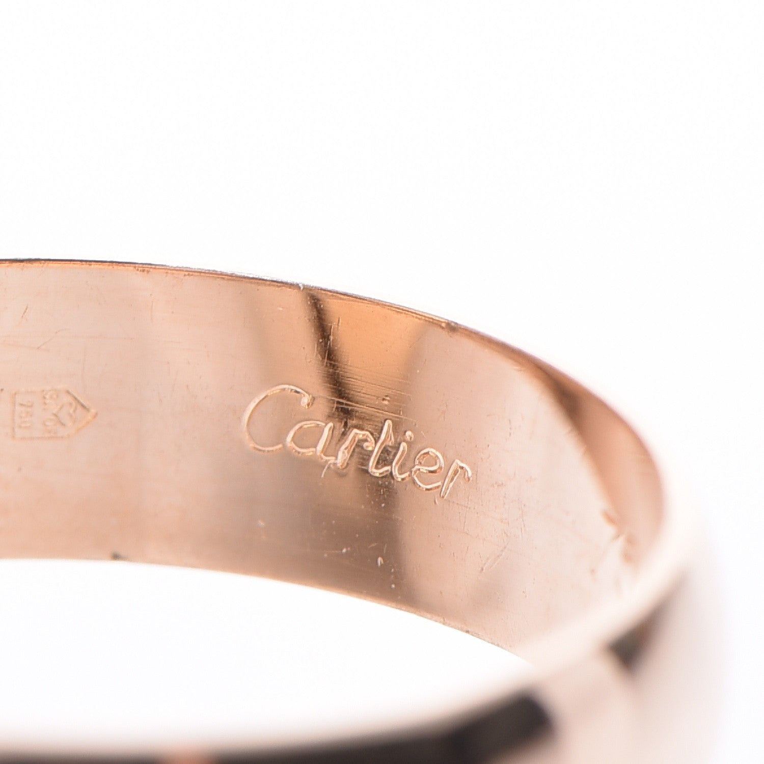 Cartier 18K Pink Yellow White Gold Large Trinity Ring 49 4.75 8 of 10